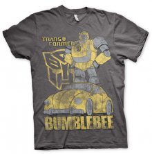 Transformers pánské tričko Bumblebee Distressed Šedé