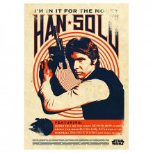 Star Wars kovový plakát Han Solo 32 x 45 cm