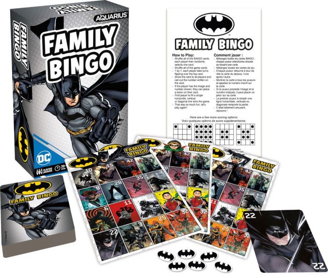 DC Comics desková hra Family Bingo Batman *English Version* - Kliknutím na obrázek zavřete