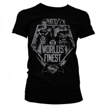 Batman vs Superman ladies t-shirt Battle Of The Worlds Finest