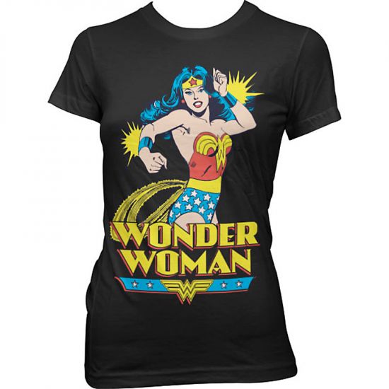Wonder Woman Dámské tričko Diana černé - Kliknutím na obrázek zavřete