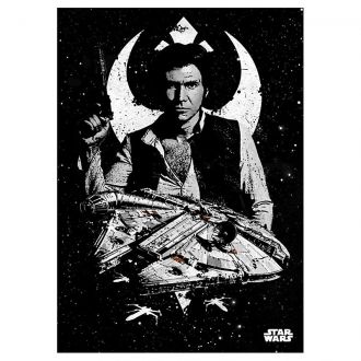 Star Wars metal poster Captain Solo 32 x 45 cm