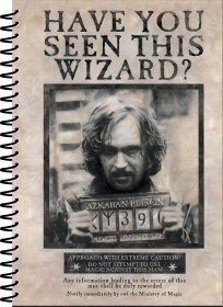 Harry Potter poznámkový blok A5 Wanted Sirius Black