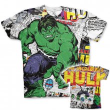 Marvel tričko s potiskem Allover The Hulk Comic