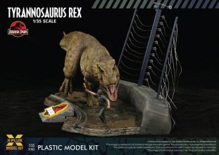 Jurassic Park plastový model kit 1/35 Tyrannosaurus Rex 42 cm