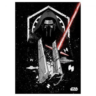Star Wars kovový plakát Kylo Ren 32 x 45 cm