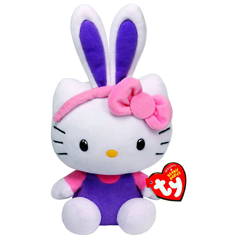 Hello Kitty plyšová hračka Purple Bunny Kitty 15 cm