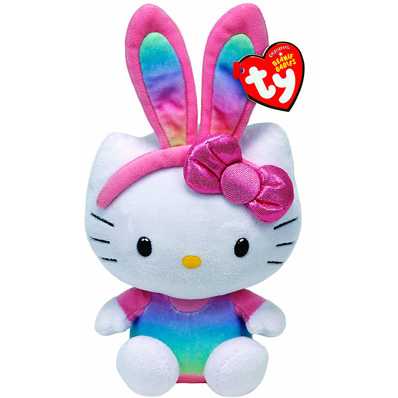 Hello Kitty plyšová hračka pletená čepice Babies Bunny 15cm