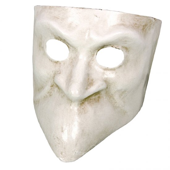 Originální benátská maska Bauta Bianca