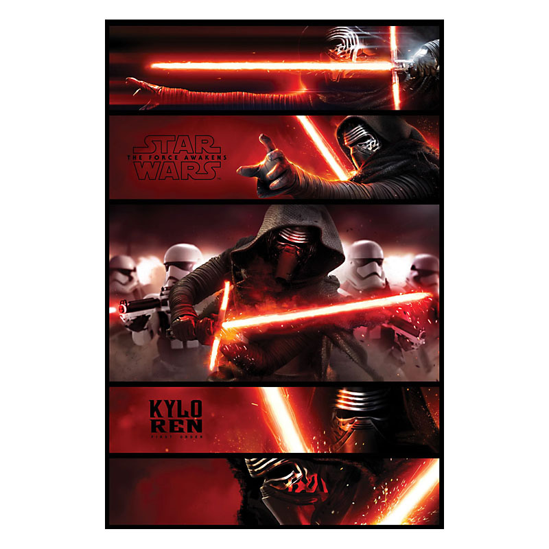 Plakát Star Wars Episode VII Kylo Ren Panels 61 x 91 cm