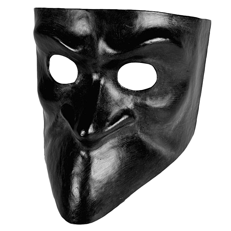 Originální benátská maska Bauta Nera