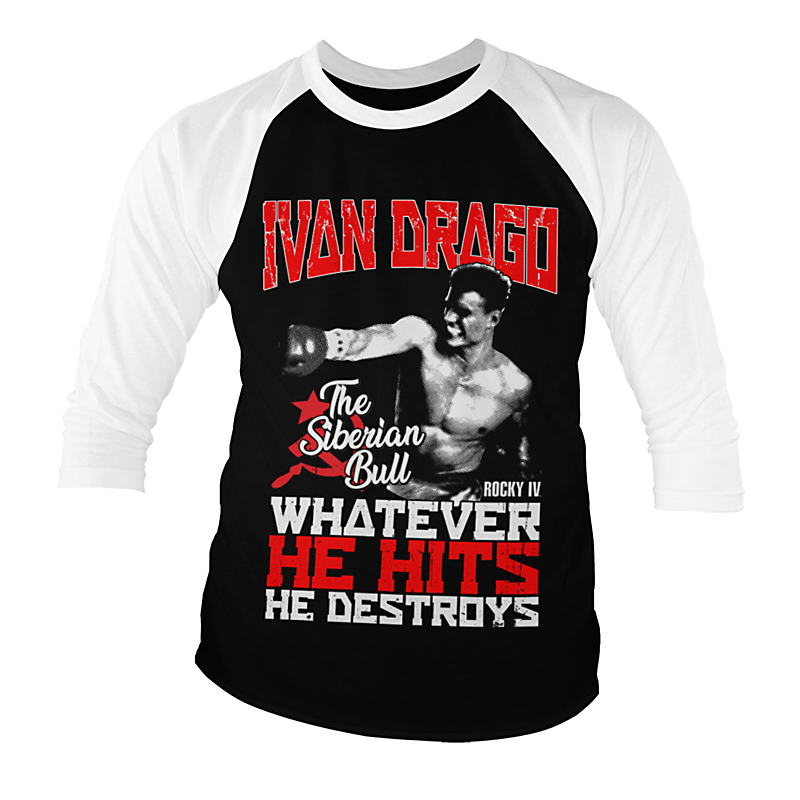 Baseballové tričko Rocky IV Ivan Drago The Siberian Bull