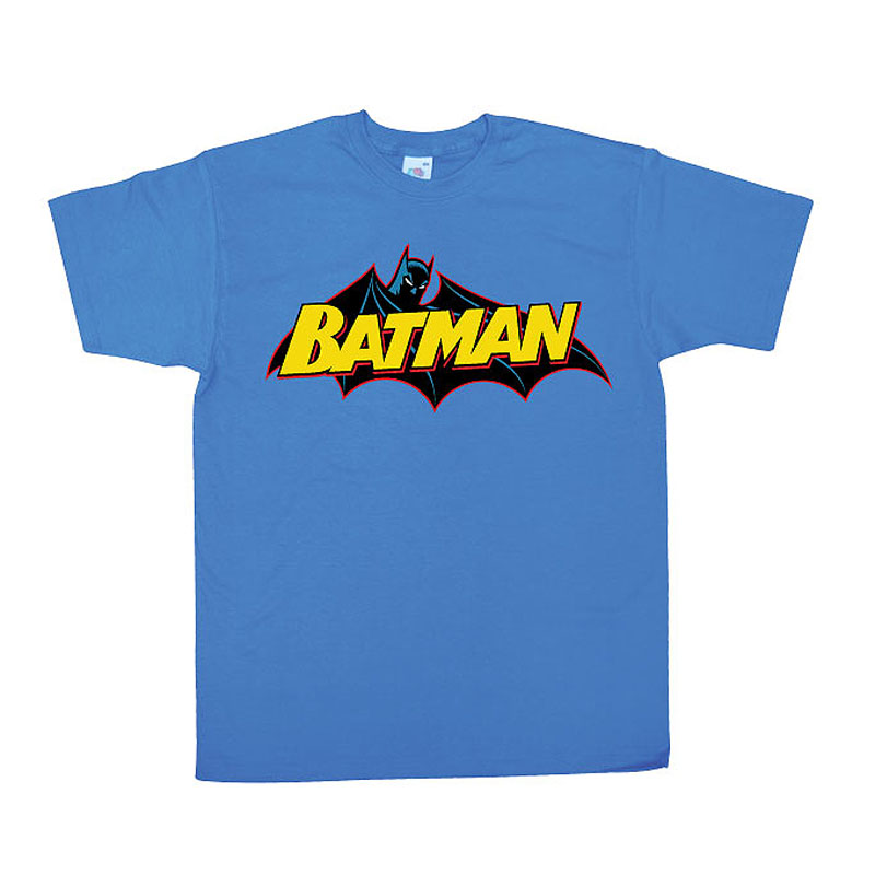 Modré pánské tričko Batman Retro Logo