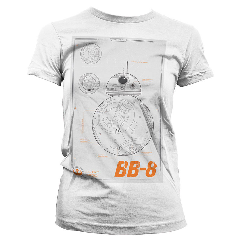 Dámské tričko Star Wars Episode VII BB-8 Blueprint
