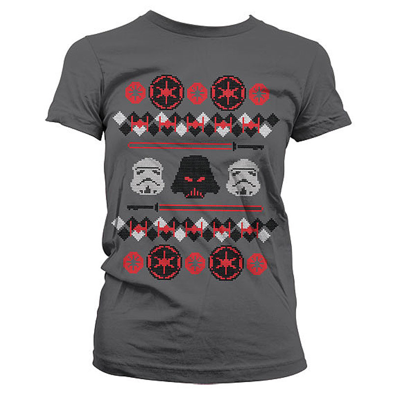 Star Wars šedé dámské tričko Imperials X-Mas Knit