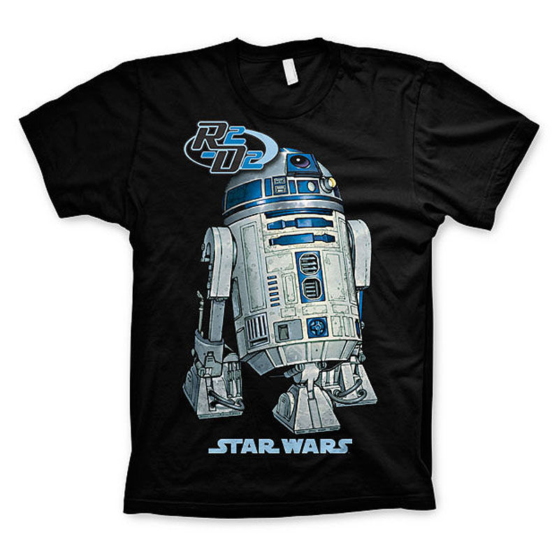 Star Wars černé pánské tričko R2-D2