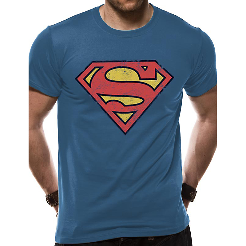 Superman tričko Vintage Logo velikost XL