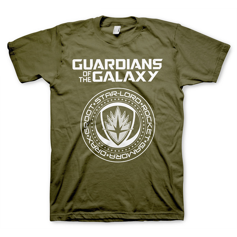 Strážci Galaxie pánské tričko SHIELD olivové