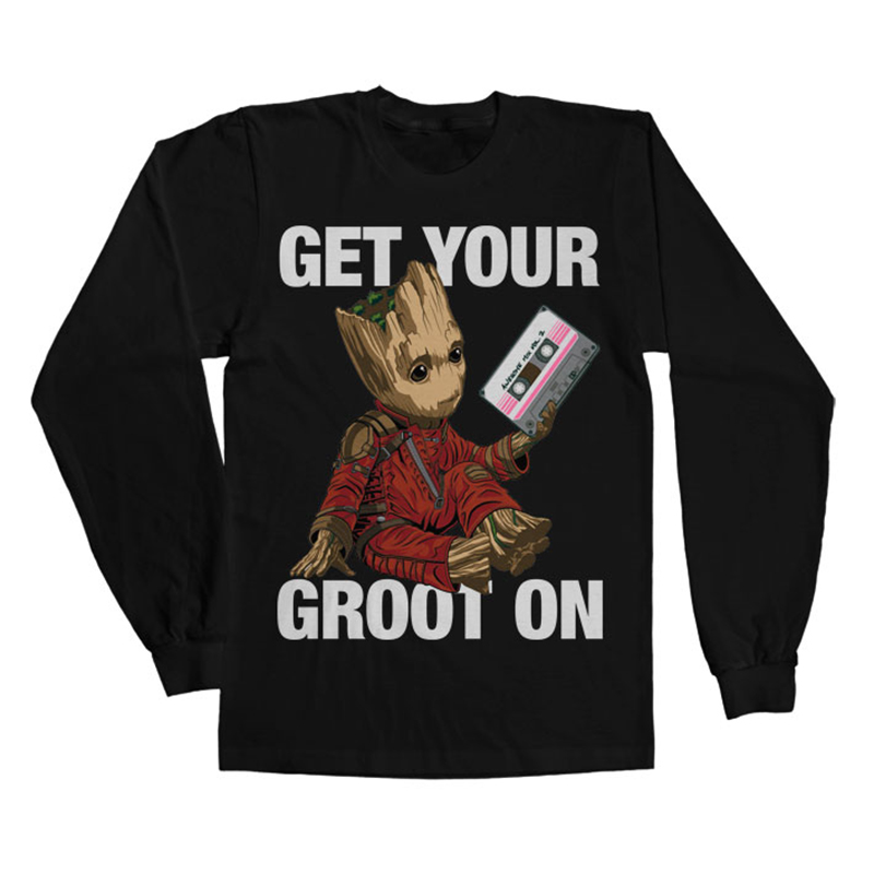 Strážci Galaxie tričko s dlouhým rukávem Get Your Groot On