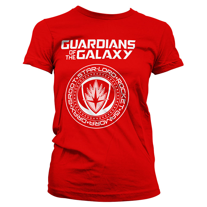Strážci Galaxie dámské tričko Galaxy Shield červené