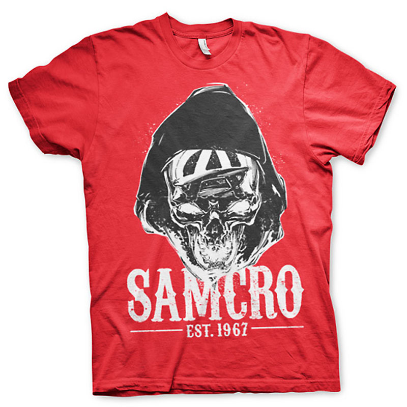 Zákon Gangu Červené pánské triko SAMCRO Dark Reaper