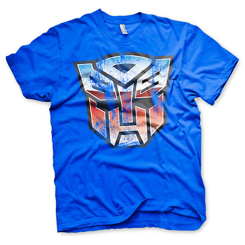 Transformers pánské tričko Autobot Distressed Shield Navy