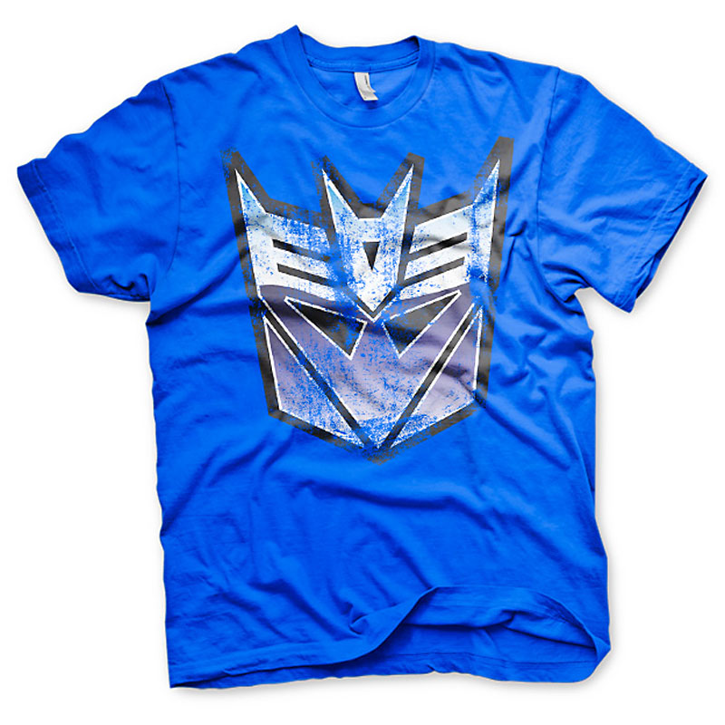 Transformers pánské tričko Decepticon Distressed Shield NAVY