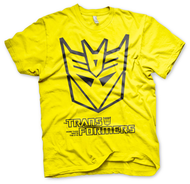 Transformers tričko Decepticon Logo Žluté