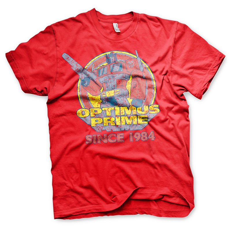 Tričko Transformers Optimus Prime Since 1984 Červené
