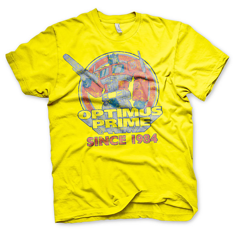 Tričko Transformers Optimus Prime Since 1984 Žluté