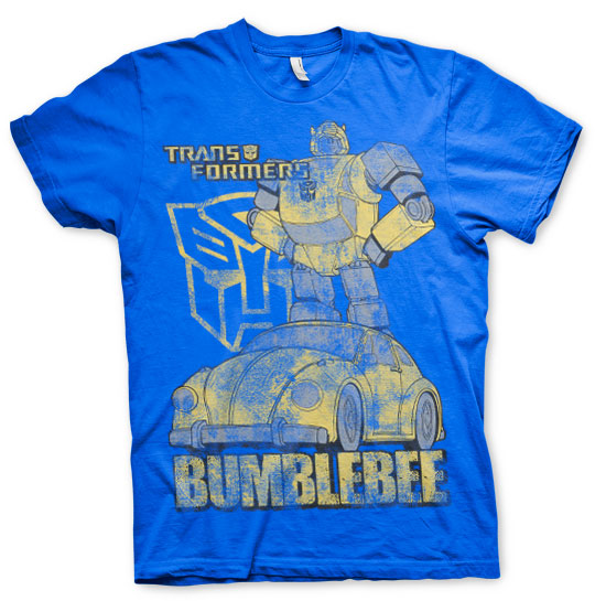 Transformers pánské tričko Bumblebee Distressed Modré