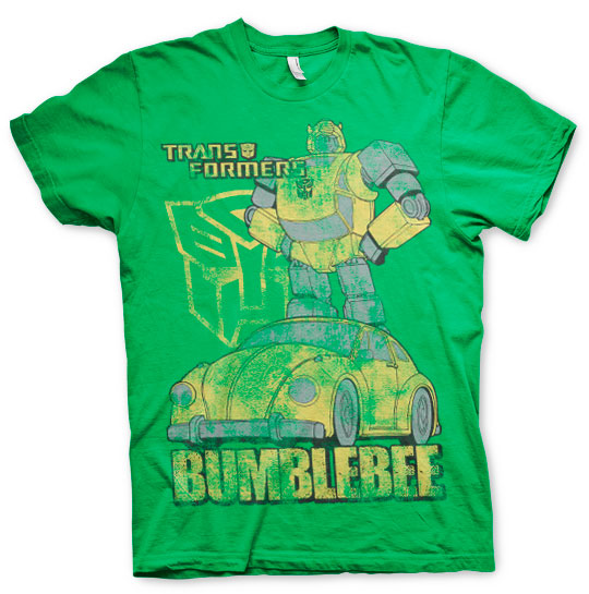 Transformers pánské tričko Bumblebee Distressed Zelené