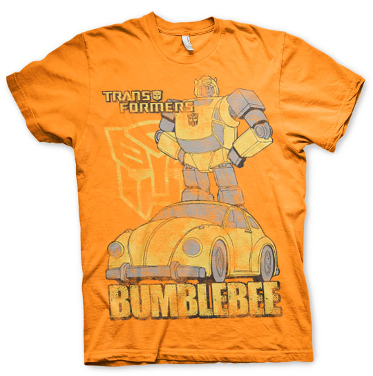 Transformers pánské tričko Bumblebee Distressed Oranžové