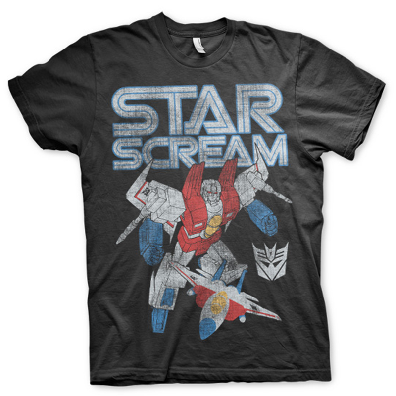 Transformers pánské tričko Starscream Distressed Černé