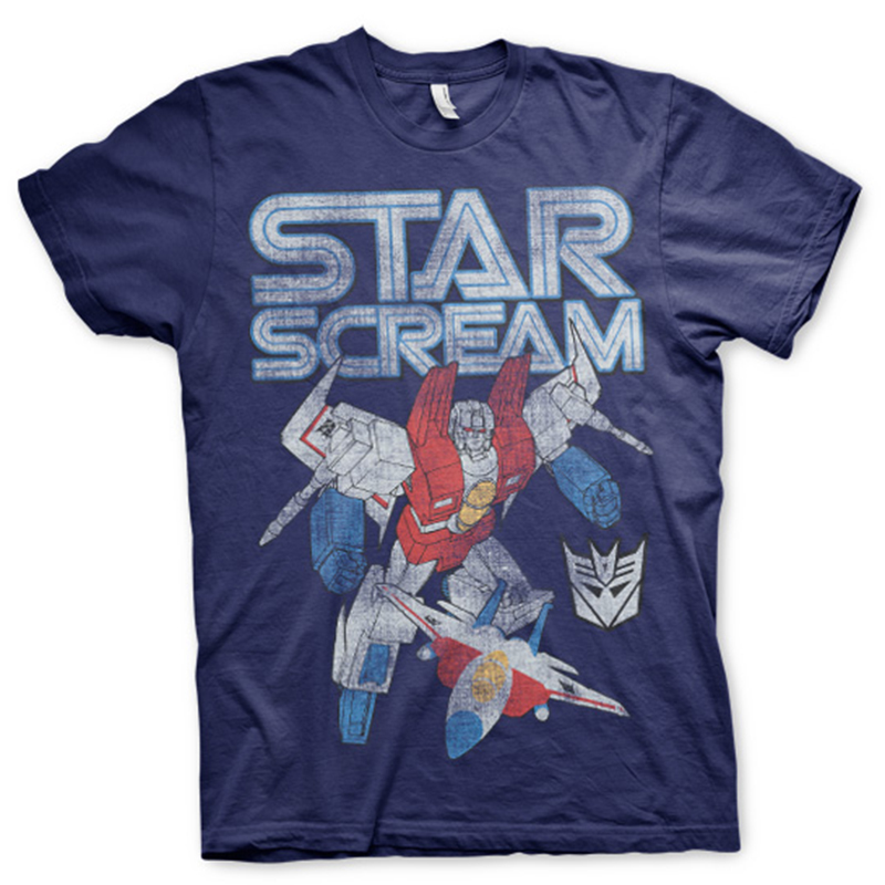 Transformers pánské tričko Starscream Distressed Navy