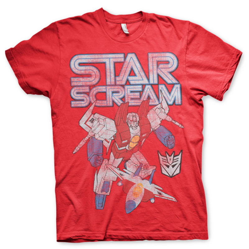 Transformers pánské tričko Starscream Distressed červené