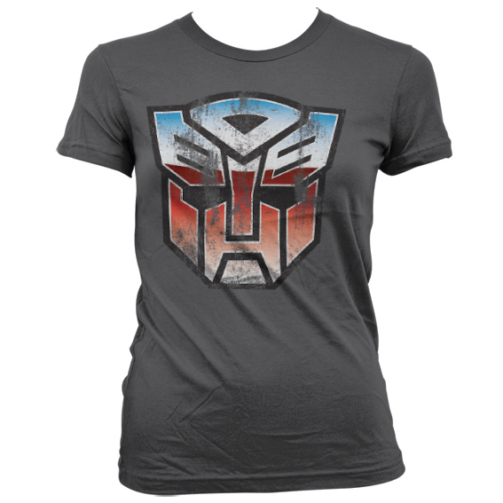 Transformers dámské tričko Autobot Shield Tmavě šedé