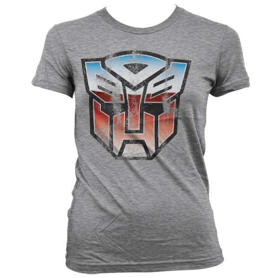 Transformers dámské tričko Autobot Shield Heather Grey