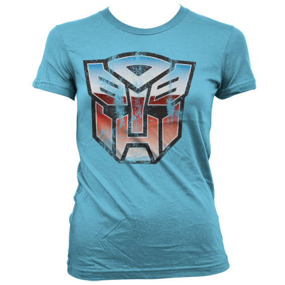 Transformers dámské tričko Autobot Shield Nebeská Modř