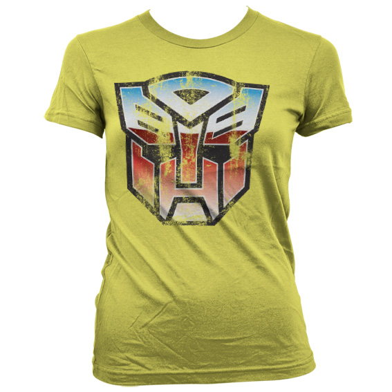 Transformers dámské tričko Autobot Shield Žluté