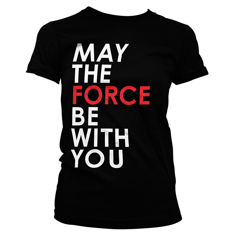 Dámské tričko Star Wars The Last Jedi May The Force Be With You