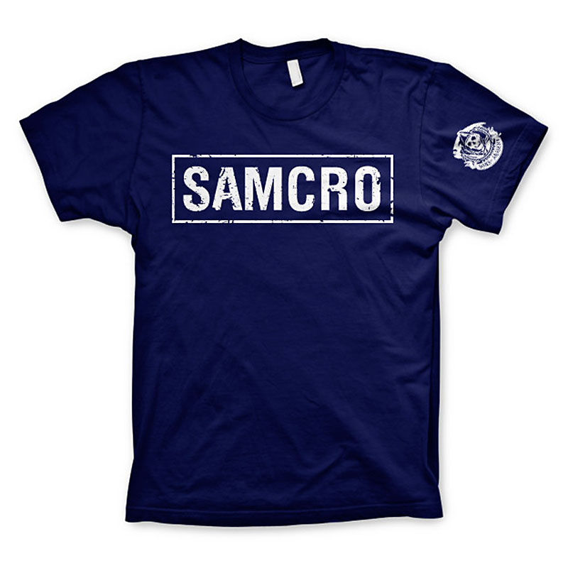 Zákon Gangu modré pánské tričko SAMCRO
