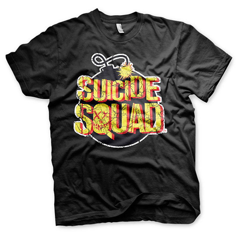 Pánské triko Suicide Squad Bomb Logo Sebevražedný oddíl