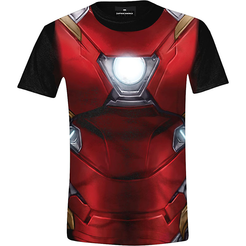 Tričko Captain America Civil War Iron Man Costume velikost XXL