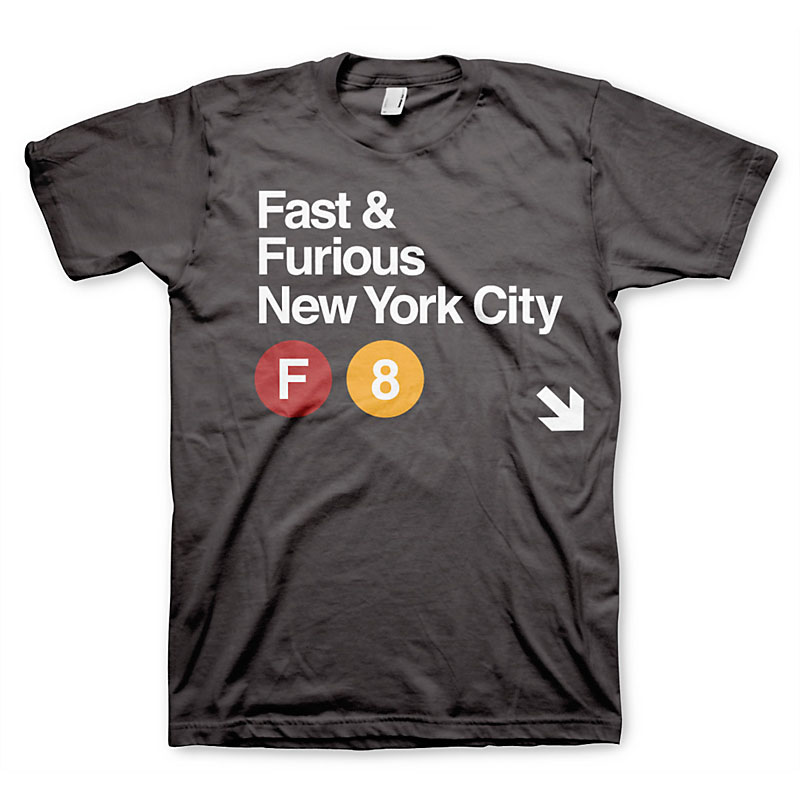 Rychle a Zběsile tričko Fast a Furious NYC Ebenové