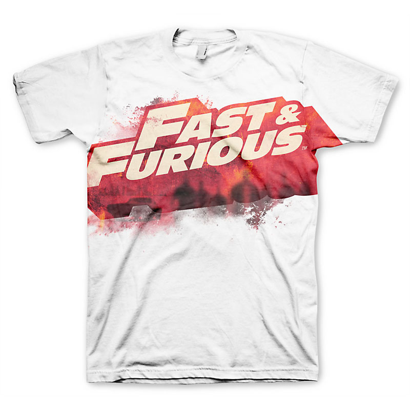 Tričko Fast a Furious Logo bílé