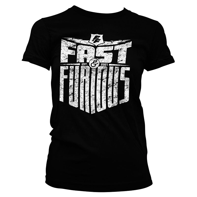 Fast a Furious Černé Dámské tričko Est. 2007