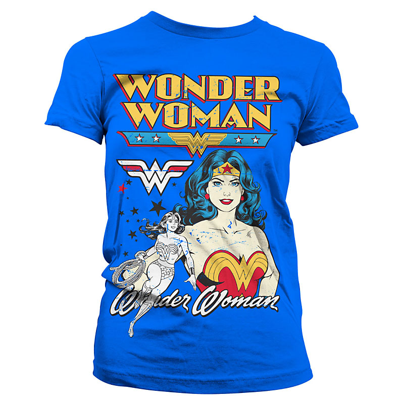 Wonder Woman Posing Dámské tričko světle modré