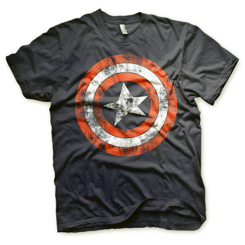 Marvel pánské tričko Captain America Distressed