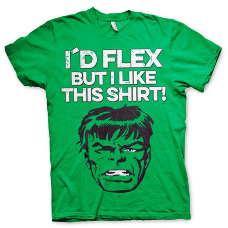Zelené pánské tričko Marvel The Hulk I´d Flex